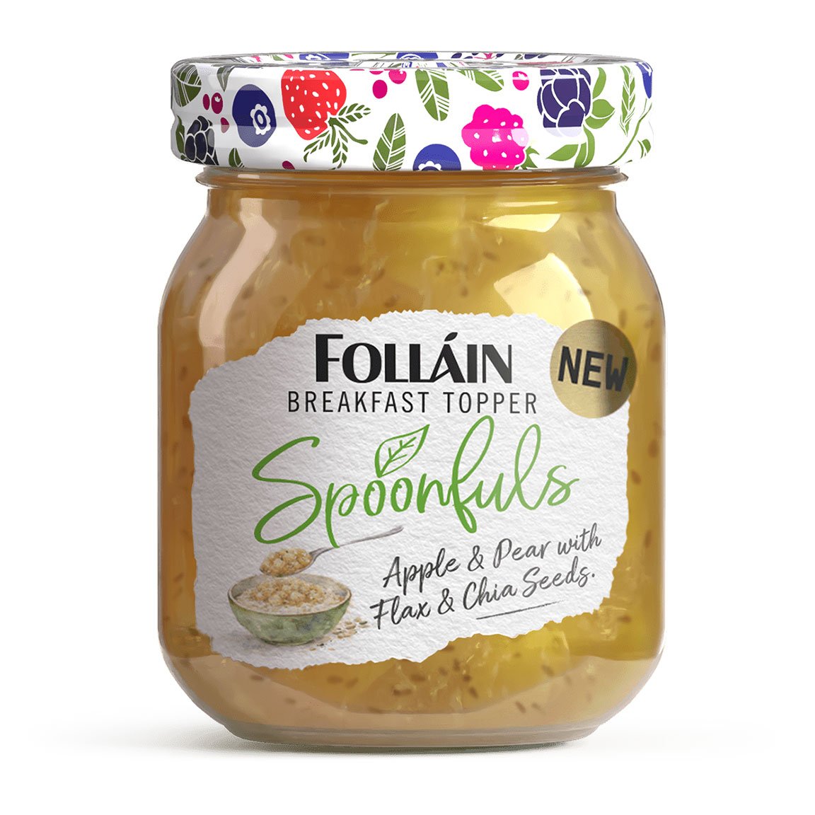 Folláin Spoonfuls – Apple & Pear with Flax and Chia Seeds